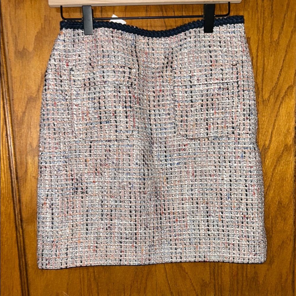 LOFT Multicolor Tweed Pencil Skirt